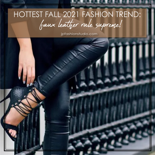 Hottest fashion trends fall 2021, faux leather outfits, winter casual outfits 