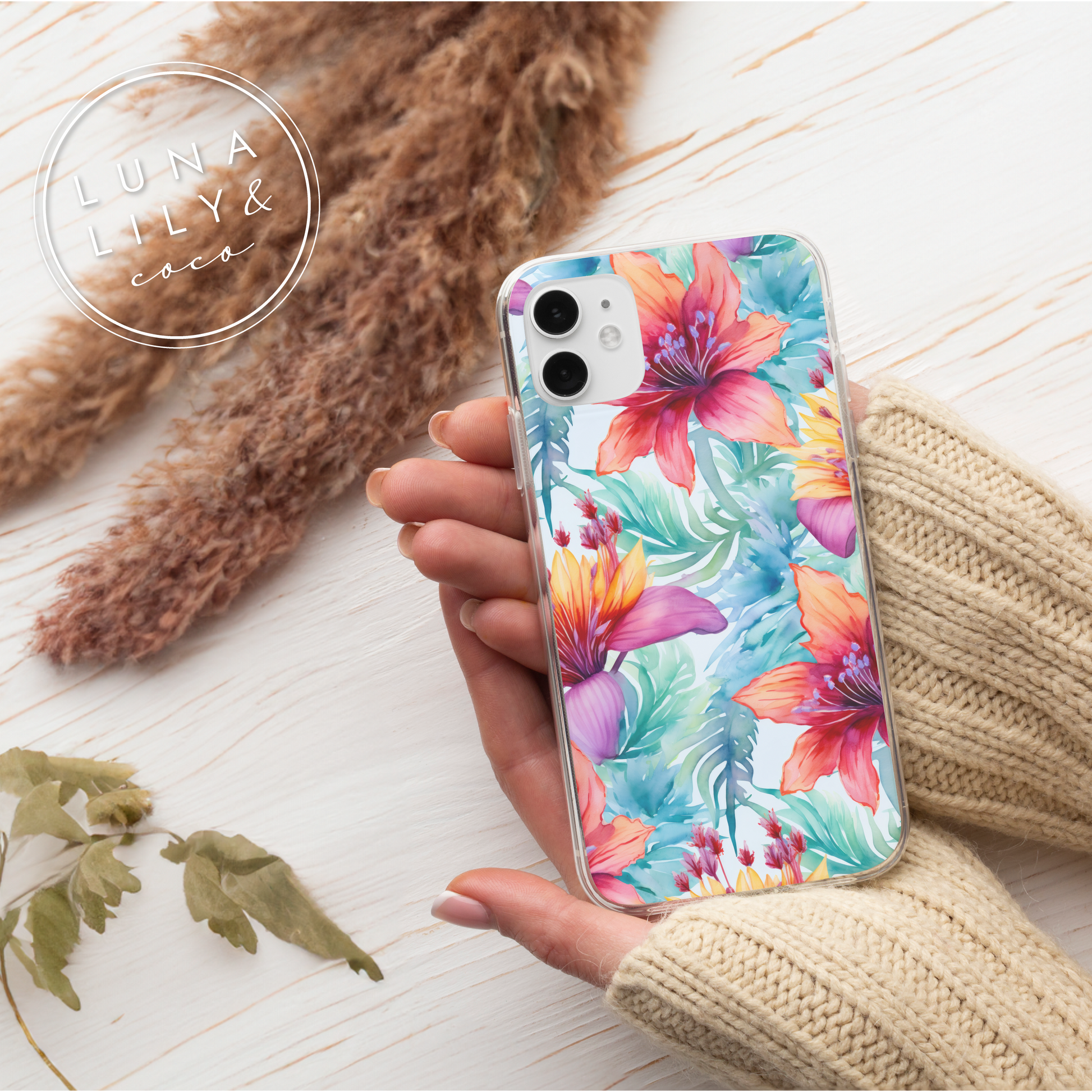 Tropical Flowers Seamless Pattern Tile, Tropical Prints, Colorful Prints, Repeating Pattern, Floral Seamless Digital Pattern, Commercial Use - JPFashionStudio