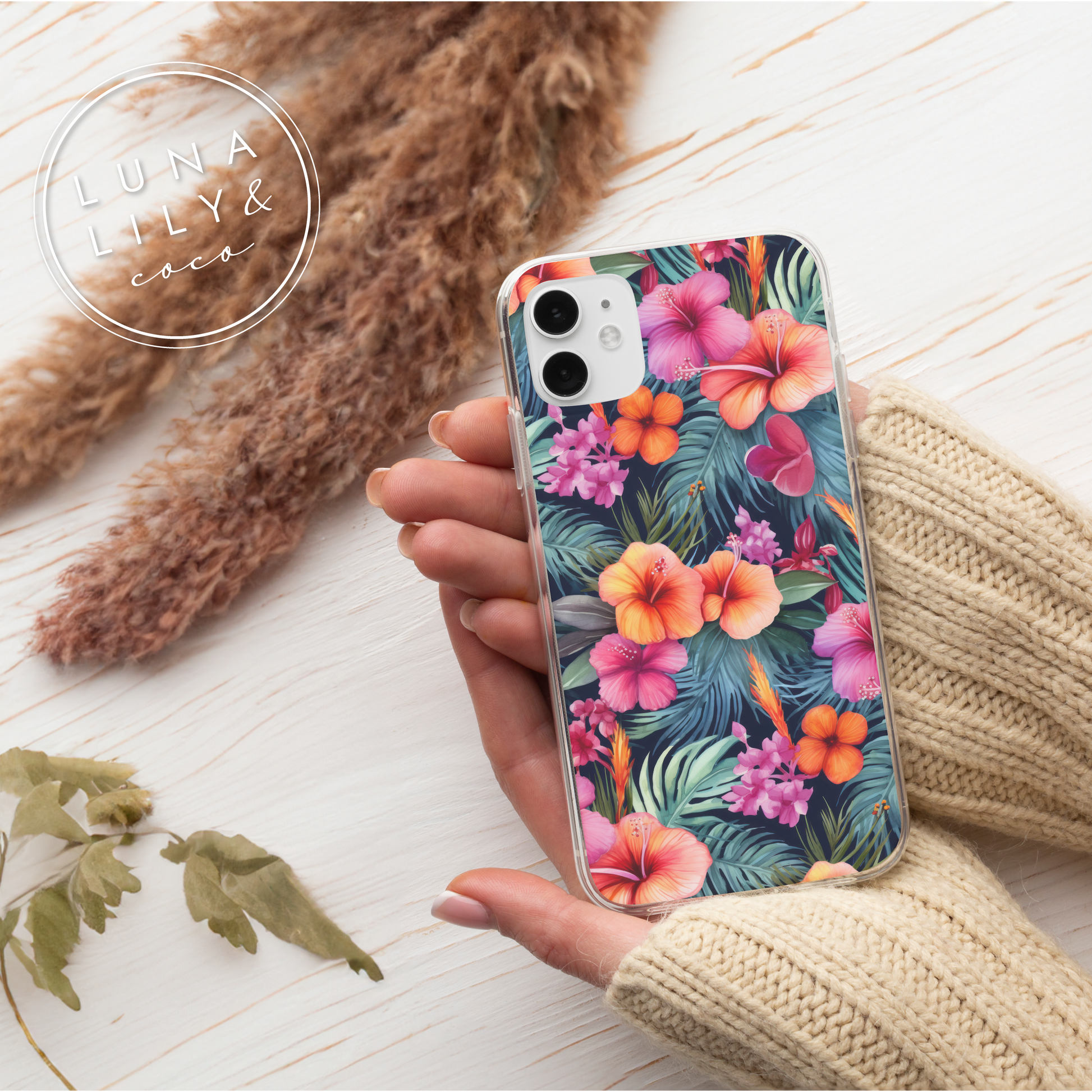 Tropical Flowers Seamless Pattern Tile, Tropical Prints, Hibiscus Print, Repeating Pattern, Floral Seamless Digital Pattern, Commercial Use - JPFashionStudio