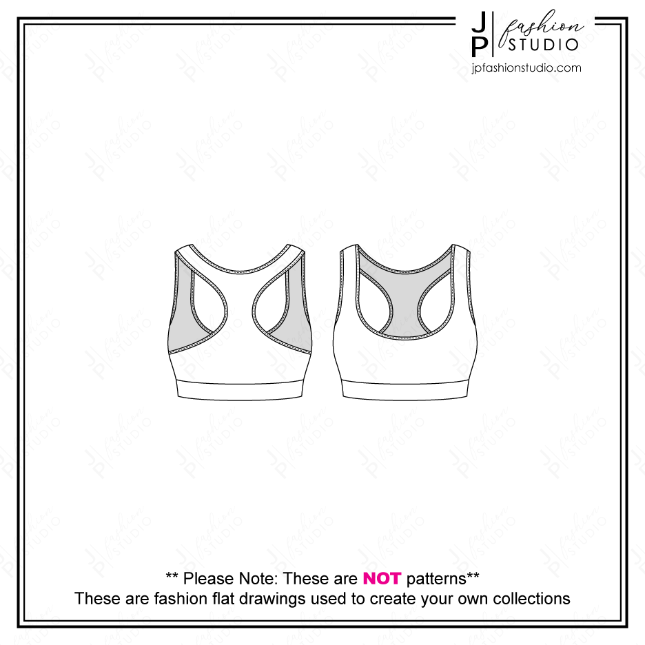 Women Activewear Outfit Sketches, Fashion Flat Sketches, Fashion Technical Drawings, Crop Off-Shoulder Sweatshirt sketch, Sports Bra sketch, Legging flat sketch, for Adobe Illustrator, Active clothing, Yoga outfit, athletic, fashion CADs