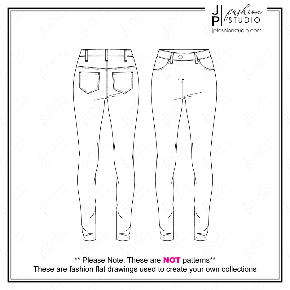 Women Casual Outfit Sketches, 3 pieces set, Fashion Flat Sketches, Fall Outfit Fashion Technical Drawings, Long Sleeves Crop Top with Mock Neck, Stretch Pant, Open Jacket, fashion design sketches, fashion figures