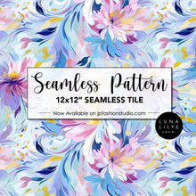 Load image into Gallery viewer, Abstract Floral Seamless Pattern Tile, Floral Seamless Digital Pattern, Colorful Floral Print, Seamless Repeat, Seamless Tile, Digital Paper, Instant Digital Download  - Repeating Pattern - 300 DPI Resolution
