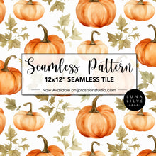 Load image into Gallery viewer, Halloween Pumpkin Pattern, Halloween Seamless Pattern, Pumpkin Seamless Pattern Tile, Spooky Halloween, Fall Seamless Pattern, Autumn Seamless Pattern, Digital Pattern, Commercial Use, Seamless Repeat, Seamless Tile, Digital Paper, Instant Digital Download  - Repeating Pattern - 300 DPI Resolution
