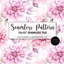 Load image into Gallery viewer, Pink Watercolor Floral Seamless Pattern Tile, Abstract Flowers, Floral Seamless Digital Pattern, Pink Flowers, Seamless Repeat, Seamless Tile, Digital Paper, Instant Digital Download  - Repeating Pattern - 300 DPI Resolution
