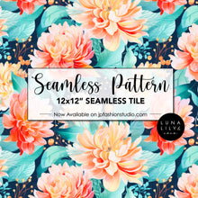 Load image into Gallery viewer, Abstract Floral Seamless Pattern Tile, Watercolor Flowers, Floral Seamless Digital Pattern, Flower Tile Pattern, Seamless Repeat, Seamless Tile, Digital Paper, Instant Digital Download  - Repeating Pattern - 300 DPI Resolution
