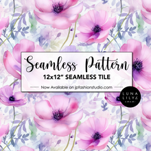 Load image into Gallery viewer, floral seamless pattern, floral seamless digital pattern, floral watercolor pattern, Boho Floral Seamless Pattern, Watercolor Floral, Tiling Pattern, Abstract flowers, flower seamless pattern, wildflower pattern, meadow flowers, Rose seamless pattern
